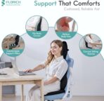 FLORICH Car Seat Cushion and Lumbar Support Pillow for Office Chair Car, Neck Headrest Pillow, Ergonomic Memory Foam, Pressure-Relieving Back Support for Car, Office Chair & Wheelchair – Black - Image 4