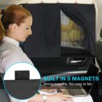 Car Window Shades, 2 PCS Magnetic Double Layer Auto Sun Shade for Side Windows Privacy Full Covers/Half Shade Options Back Car Window Curtains for Baby Protection - Image 2