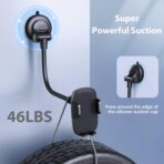 Qifutan Phone Holder - 14-Inch Long Arm Windshield Car Cell Phone Holder Anti-Shake Stabilizer Automobile Mount for iPhone Android Smartphones - Image 4