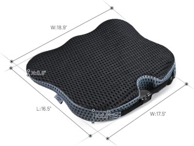 Wedge Car Seat Cushion for Better Visibility & Sciatica Pain Relief - High Density Memory Foam, Non-Slip Ergonomic Car Seat Cushion for Driving, Universal Fit for Car, SUV,Truck & Tractor - Image 8