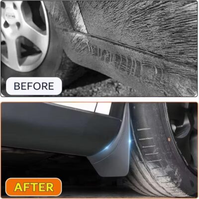 Car Mud Flaps for Porsche Macan 2014-2025 Custom Fit Splash Guards Fender Flares Front Rear Mud Guards Protects Vehicle from Dirt Rocks & Snow - Image 3