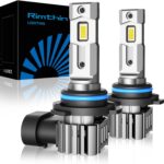 9005 Bulbs, Super Bright 6000K Cool White 9005 Fog Bulb with Cooling Fan, IP67 Waterproof, Pack of 2