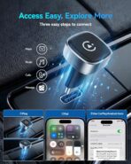 2026 Ultra Mini Wireless Carplay Adapter for iPhone & Android Auto, USB for Apple Car Play Dongle Plug & Play for iOS 10+ & Android 10+, Auto-Reconnect, Stable & No Lag - Image 7