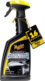 Meguiar's Ultimate Insane Shine Paint Glosser, Easy-to-Use Spray On and Wipe Off Product to Minimize Swirls and Enhance Glossy Paint Using Specialized Polymers, 16 Oz Spray Bottle