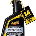 Meguiar's Ultimate Insane Shine Paint Glosser, Easy-to-Use Spray On and Wipe Off Product to Minimize Swirls and Enhance Glossy Paint Using Specialized Polymers, 16 Oz Spray Bottle