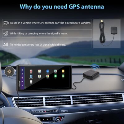 CARPURIDE Wireless CarPlay & Android Auto 4+64GB 8-Core, Online & Offline GPS Navigation 10.26 inch Car Play Screen, G00GLE Play, Mirror Link, Bluetooth, GPS-Antenne, Backup Cam - Image 5