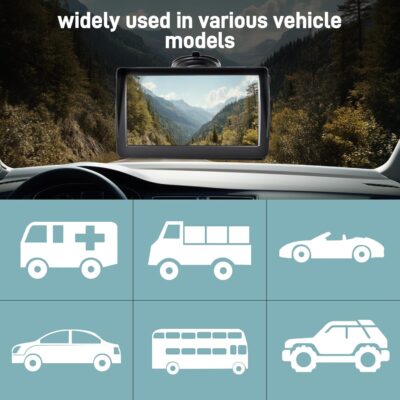 GPS Navigator for Car Truck RV - 7'' HD Touchscreen Navigation System, Latest 2025 Maps Free Lifetime Updates, Speed & Red Light Warning, Turn-by-Turn Voice Guidance, GPS Navigation for All Cars - Image 5