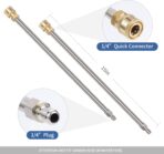 Biswing 14" Pressure Washer Surface Cleaner with 4 Wheels, Stainless Steel Power Washer Accessory for Driveways Sidewalks Patios Cleaning, 1/4" Quick Connector, 2 Extension Wand Attachments, 4000 PSI - Image 5