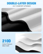 NEVERLAND Universal Car Windshield Sun Shade | 210D Oxford Fabric Sunshade Cover | Heat & UV Blocker (63.78" x 31.89") - Image 5