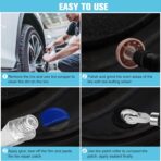 Wayona 35Pcs Tire Repair Patch Kit Heavy Duty, Tire Patches 32/45/58mm Tire Repair Tools with 40mm Tire Buffing Wheel Tire Patch Roller Inner Liner Scraper for Car Tire Grinding Bike Motorcycle Wheel - Image 5