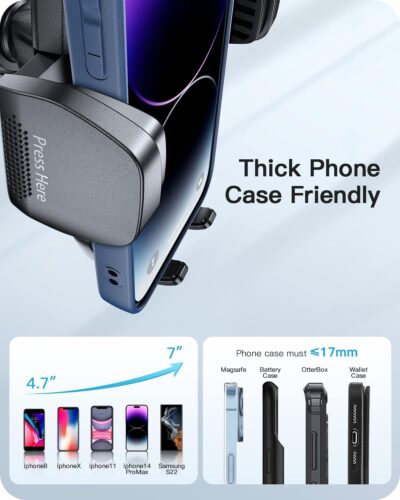 APPS2Car 13" Gooseneck Phone Holder for Car Windshield Window Dashboard Vent, Cell Phone Mount for Car Truck with Strong Suction Cup, Anti-Shake Stabilizer - Compatible with Most Smartphones - Image 4