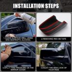 Chrome Side Mirror Covers Caps Compatible with 2009-2018 Dodge Ram 1500 and 2019-2024 RAM 1500 Classic Without Turn Signal Cut-Outs (Chrome-without Cut-Outs) - Image 5