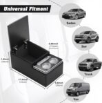 Upgraded Bench Seat Center Console with Extra Large Cup Holder & Phone Holder, Universal Car Armrest Storage Box Organizer for Truck & SUV & Van Automotive Central Console for Back Bench Seat - Image 2