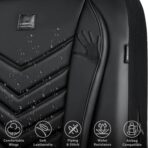 CAR PASS 3D Foam Faux Leather Car Seat Covers Full Set,Waterproof Leather Seat Cover for Cars,Luxury Universal Fit for SUV Truck Sedan Automotive, Armrest Airbag Compatible Anti-Slip, All Black - Image 7