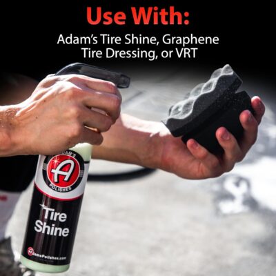 Adam's Polishes Pro Tire Hex Grip Applicator (3 Pack) - Tire Shine Car Detailing Foam Sponge Tool|Car Cleaning Supplies After Car Wash Tire Cleaner | for Vinyl Rubber & Trim Accessories-Wheel Cleaner - Image 5