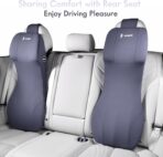 FLORICH Integrated Car Seat Lumbar Support Pillow & Car Neck Pillow Memory Foam Back Cushion for Driving Car Seat Back Support Pillow for Car Seats Driver Back Neck Sciatica Pain Relief Cushion, Blue - Image 8