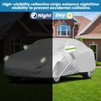 Tesla Model Y Waterproof SUV Car Cover - UV Protection All Weather Outdoor Dustproof Custom Fit with Storage Bag - Full Vehicle Protective Cover for Snow/Sun/Rain/Dust - Image 7