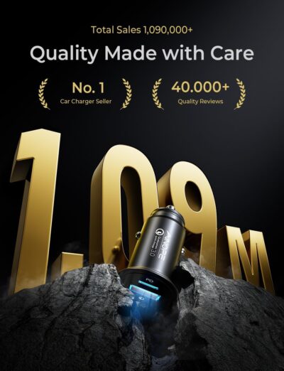 AINOPE 67.5W Super Mini Cigarette Lighter Adapter Car Charger USB C Fast Charging, All Metal PD&QC Type C Car Charger Adapter Outlet Plug Socket for iPhone 17 16 Pro Max 15 14 13 Air, Samsung S26 S25 - Image 8