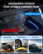 AuroraLink Wireless Carplay Adapter for Apple iPhone & Android Auto 2-in-1 Fast & Stable Carplay Wireless Adapter Convert Wired to Wireless Car Play Dongle for iOS 10+/Android 11+ (Grey) - Image 3