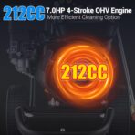 4200PSI Pressure Washer 4.0GPM Gas Power Washer 212CC Gas Powered Washing Machine Commercial High Pressure Washer with 25ft Hose&5 Nozzles for Patio Garden Yard Vehicle,EPA/CARB/ETL (Black) - Image 4