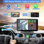 Portable Wireless with Apple CarPlay and Android Auto Screen for Car, 7" HD Touch Screen Car Stereo with Mirror Link, Bluetooth 5.2, Backup Camera, AUX,FM Transmitter for All Vehicle - Image 2