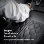 Car Center Console Heighten Cover, Leather Memory Foam Car Armrest Booster Pads, Leather Car Armrest Cover Protector, Suitable for Most Vehicles, SUVs, Trucks, Cars (Black) - Image 3