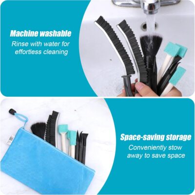 XANGNIER Car Detailing Kit Interior,Car Cleaning Interior Cleaner Brush Kit Tool,Car Care Detail & Clean Supplies Accessories Kits,Suitable for Auto,SUV,Truck,Sedan,Dashboard,Panel,10 Pcs Tools Sets - Image 5