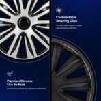 ECCPP Wheel Cover 15 Inch Hubcap Wheel Hub Caps OEM Rim Protectors Cover (Set of 4) Modern & Stylish Auto Tire Replacement Exterior Cap - Image 5