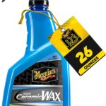 Meguiar's Hybrid Ceramic Wax, Easy-to-Use Spray Wax for Car Detailing with the Superior Protective Power of Advanced SiO2 Hybrid Barrier Technology, 26 Oz Spray Bottle