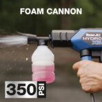 Ontel Turbo Jet HydroX5 Pro Portable Cordless Pressure Washer (21V 3000mAh Battery), 6-in-1 Nozzle, Dual Water Source, 16ft Detachable Hose - Image 5