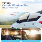 Window Tint Film for Cars, Ceramic Window Tints, Blocks 99% UV & IR Rays, Heat Resistant Anti Glare Film for Windshield, Scratch Resistant Sun Shade Auto Tint Roll (35% VLT, 20in x 10ft) - Image 3
