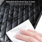 Ouzorp Car Center Console Cover, Upgraded Microfiber Leather Car Arm Rest Cover with 2 Storage Bags, Universal Armrest Cover for Car Storage Box Car Interior Accessories Protector for Most Vehicle - Image 6