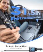 SUPERONE 6 in 1 Retractable Car Charger with Dual Type C Cables, 99W Ultra-Compact USB C Car Accessories Adapter with 4 USB Ports, Fast Charging Car Charger for iPhone 17/16/15/14/13/12, Galaxy, iPad - Image 5