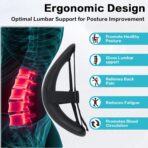 Lumbar Support Back Support for Office Chair 2 Pack Lumbar Support Pillow for Car Chair Back Support with Double Layer Breathable Mesh & Adjustable Straps - Image 4