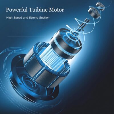 YUNYILAN Wireless Handheld Car Vacuum Cleaner High Power Rechargeable Household Mini Vacuum, Vacuum for Desk, Home and Office Dust Cleaning, Protable Vacuum Cleaner for Car - Image 2