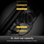 Shark UltraCyclone Pet Pro Plus Cordless Hand Vacuum, Powerful Suction, Handheld Vacuum for Car & Home, Pet Power Brush, Crevice Tool, Scrubbing Brush, XL Dust Cup, Black, CH951 - Image 10