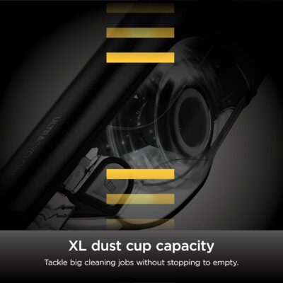 Shark UltraCyclone Pet Pro Plus Cordless Hand Vacuum, Powerful Suction, Handheld Vacuum for Car & Home, Pet Power Brush, Crevice Tool, Scrubbing Brush, XL Dust Cup, Black, CH951 - Image 10