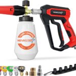 Pressure Washer Foam Cannon Gun & Sprayer Kit, Car Wash Kit, 5 Adjustable Nozzles, 1/4" Quick Connect, Fits for 1000-4000 PSI, Includes Foam Sprayer & Accessories