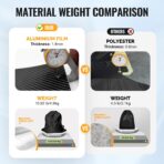 Heavy Duty SUV Car Cover for Automobiles All Weather Waterproof, Outdoor Snowproof UV Protection Windproof, Door Zipper, Soft Cotton Universal Car Covers (Black, Fit SUV 191"-200") - Image 3