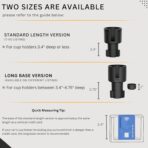Car Cup Holder Expander Adapter for Large Water Bottles - [Patented & Upgraded] - Holds: Hydro-Flask, Yeti, Nalgene, Owala, 32-40oz - Adjustable Expandable Insert Extender - Universal - Image 6