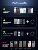 JOYROOM for MagSafe Car Mount Charger with Rotatable Charging Panel, Metal Magnetic Phone Holder, Wireless Charger for iPhone 16/15/14/13/12 - Image 8