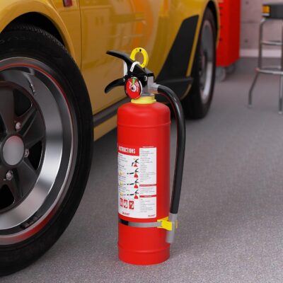 Ougist ABC Dry Powder Fire Extinguisher, 5 lb – 2-A:10-B：C Rated for Home, Office & Vehicle, Quick Release, Easy-Grip Handle, Ideal for Electrical & Grease Fires, Car Extinguisher, Model FF2KG - Image 8