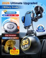 VANMASS Phone Holders for Your Car 2026 Ultimate Phone Mount Military-Grade Windshield Dashboard Vent【Newest Best Strongest】 Cell Phone Car Mount for iPhone 16 Pro Max 15 Samsung Android,Blue - Image 3