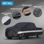 10 Layers Truck Cover Waterproof All Weather. Pickup Truck Cover Rain UV Protection. Length: Up to 210 inches, Universal Fit Most Regular Cab Short Box Ford F100 Chevy C10 S10 Ram 150 250. - Image 3