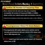 TPMS Chevrolet Pre-Programmed Tire Pressure Sensor,with:➥Trax(13-22)|Suburban1500/2500(07-19)|Traverse(09-17)|Camaro(10-15)|Impala(05-20)|Cruze(11-15)|Sonic(12-20)/#13598771(4 PCS) 315MHz - Image 7
