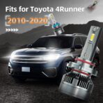 AWALITED Fits for 2010-2020 Toyota 4Runner High Low Beam Fog Lights Bulbs Combo Pack, 6000K White Plug-and-Play Super Bright Bulbs, Pack of 6 - Image 2