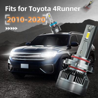 AWALITED Fits for 2010-2020 Toyota 4Runner High Low Beam Fog Lights Bulbs Combo Pack, 6000K White Plug-and-Play Super Bright Bulbs, Pack of 6 - Image 2