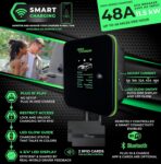 MACH 2:Fast Level 2 EV Charger 48 amp Garage-pro wall-Mount. Electric Vehicle Charging Station 4 Nema 14-50 Outlet. J1772 car Connector. Key Accessories: 30ft Cable & Tesla NACS evse Portable Adapter - Image 2