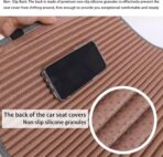 Suninbox Car Seat Covers Universal Car Seat Covers Pads Mat,Buckwheat Hull Bottom Seat Covers for Cars,Cooling Seat Covers Breathable Comfortable Ventilated (Beige Front Seat) - Image 5