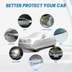 SUV Waterproof Car Covers for Automobiles All Weather Season UV Protection Snowproof Outdoor Full Cover Universal Fit SUV Up to 190’’ - Image 4